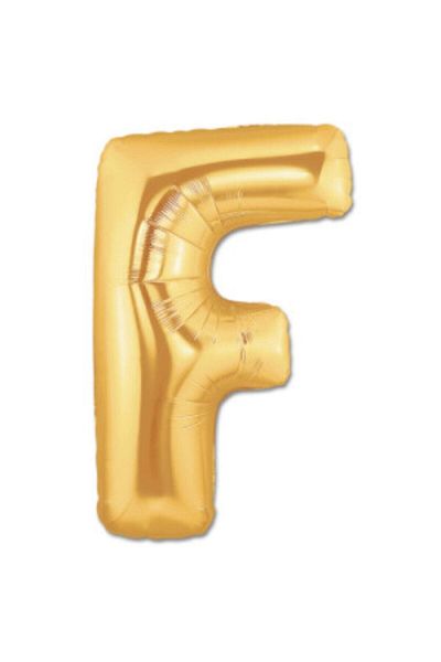 Deniz Party Store Gold Foil Balloon 36 - 40 cm (F) Letter