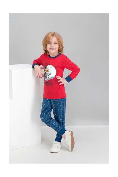 ROLY POLY Set de pijamale pentru băiat astronaut Tiger Red