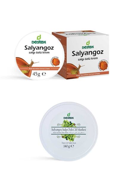 Destek Salyangoz Salgı Özlü Krem Ve Cilt Maskesi (2'li Set)