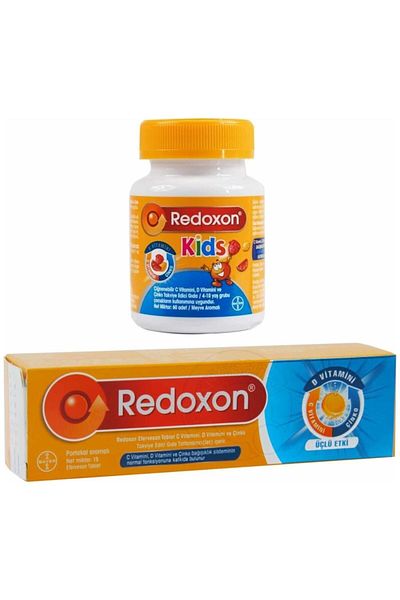 Redoxon 15 Tablets Triple Effect Effervescent + 60 Chewable Kids Tablets