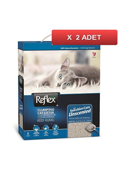 Reflex Sensitive Kokusuz Kedi Kumu 6 Lt (2 Adet)