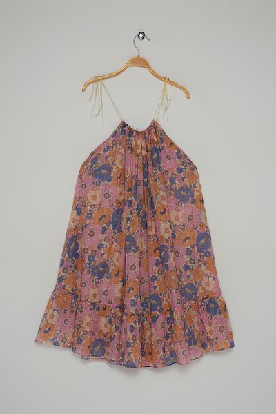 MANGO Woman Γυναικείο Ροζ Φόρεμα 17971080