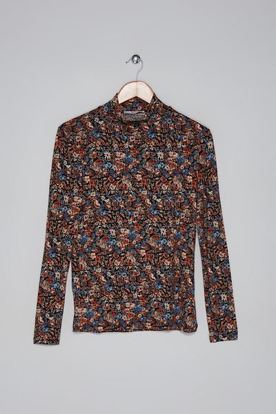 MANGO Woman Tricou albastru pentru femei 17945531