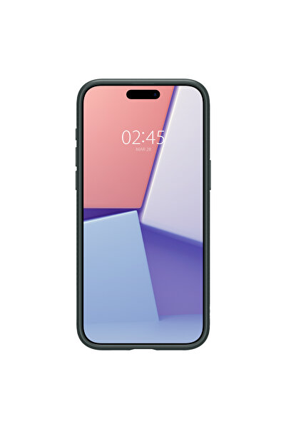 Spigen iPhone 15 Pro Kılıf Liquid Air Abyss Green - ACS06706
