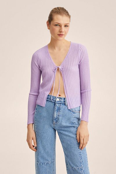 MANGO Lila Damen-Cardigan 27025805