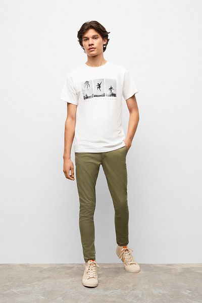 MANGO Kids Dunkle Khaki-Hose für Jungen