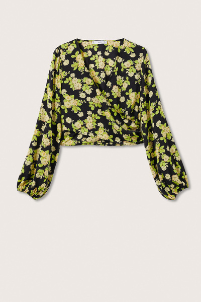 MANGO Woman Černá dámská halenka 27053267