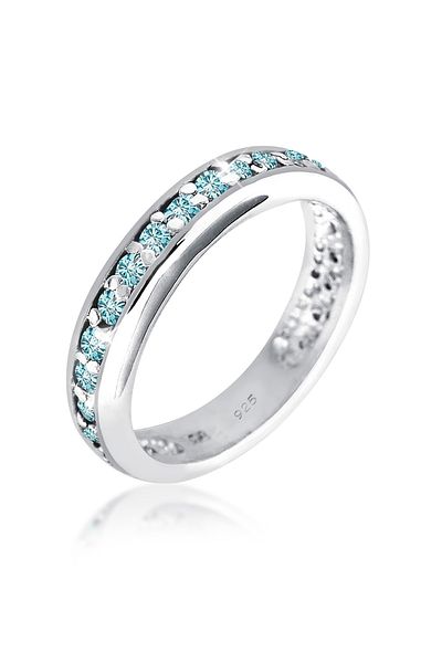 ELLI Bandring inel din argint 925 - cristal
