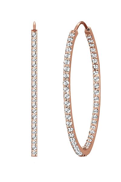ELLI Ohrringe Creolen Kristalle 925 Silber