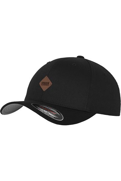 Urban Classics Accessoires Synthetik Lederpatch Flexfit Cap