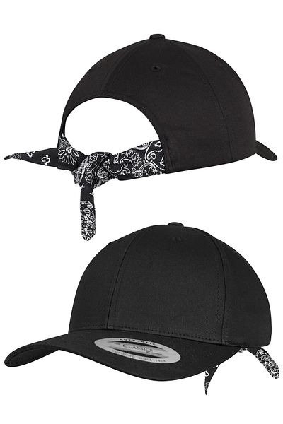 Flexfit Snapback Curved Bandana Tie Snapback