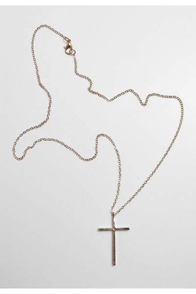 Urban Classics Accessoires Große Basic-Kreuz-Halskette