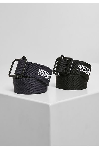Urban Classics Aksesuarlar Endüstriyel Kanvas Kemer 2'li Paket