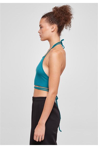 Urban Classics Damen Rib Trapeze Crop Top für Damen