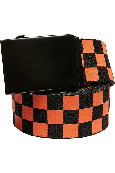 Urban Classics Accessoires Gürtel aus kariertem und einfarbigem Canvas, 2er-Pack