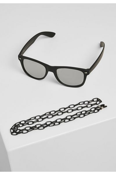 Urban Classics Unisex-Sonnenbrille Likoma Mirror mit Kette