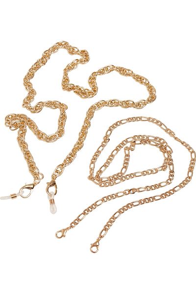 Urban Classics Accessoires Multifunktionale Metallkette 2er-Pack