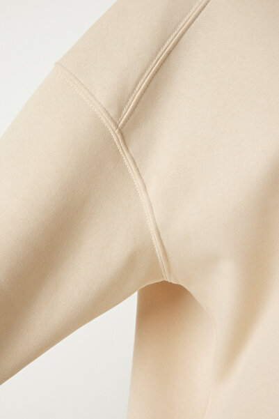 Happiness İstanbul Γυναικείο φούτερ με ραβδώσεις με ραβδώσεις oversize MC00232