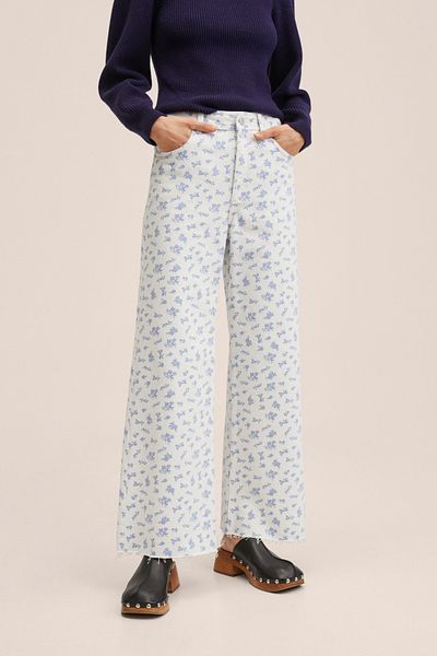 MANGO 27054015 Τζιν Off White
