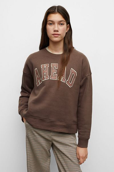 Mango Teen 37075822 Πουλόβερ και Ζακέτες Καφέ