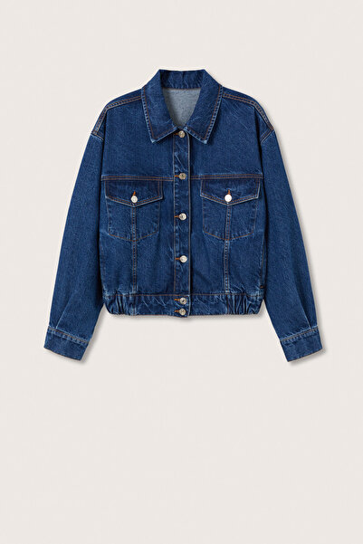 MANGO 27063265 Μπουφάν και Μπλέιζερ Σκούρο Μπλε