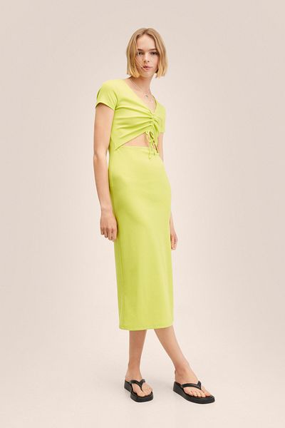 MANGO Woman Rochie Galbenă Pentru Copii
