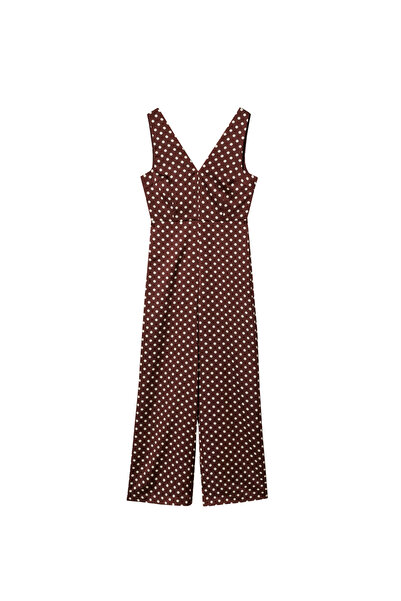 MANGO Kahverengi Kadın Tulum 37032881