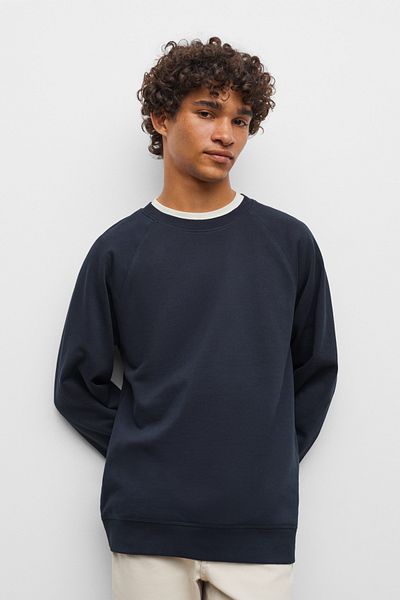 MANGO Kids Chlapecká mikina v zářivě modré barvě