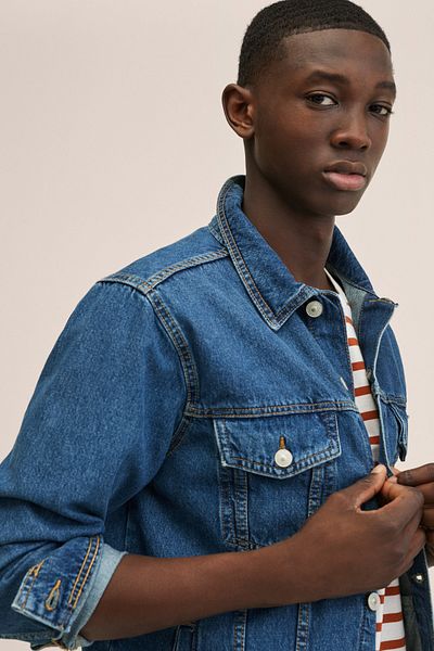 MANGO Kids Chlapecká námořnická modrá bunda27875759