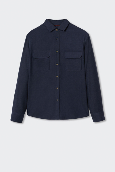 MANGO Man Чоловічі темно-сині гольфи Сорочка