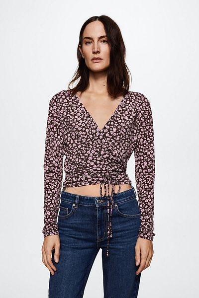 MANGO Woman Ροζ Γυναικείο T-Shirt 37905824