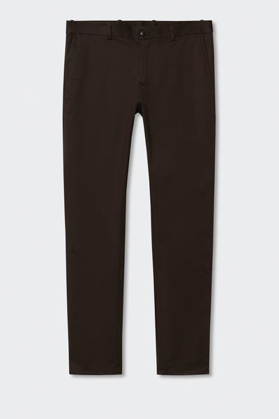 MANGO Man Erkek Bordo Pantolon