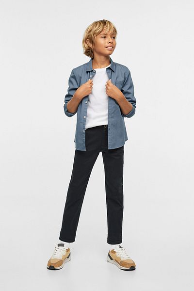 MANGO Kids 37024009 Сорочки сині