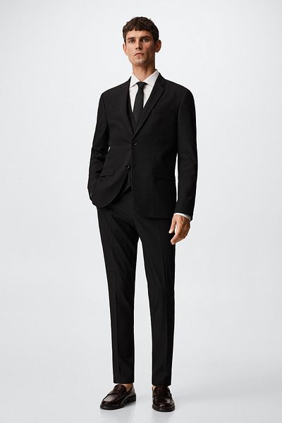 MANGO Man 27010058 Jacken und Blazer Schwarz