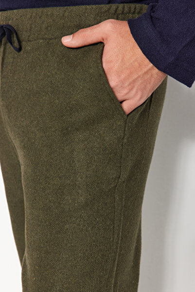 Trendyol Collection Unisex Khaki Woven Pajama Bottoms - Comfortable Fit Tmnaw24Pj00017