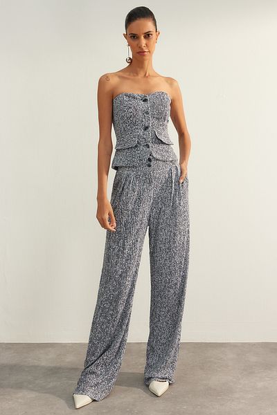 Trendyol Collection Mehrfarbige Paillettenhose TPRAW24PL00021