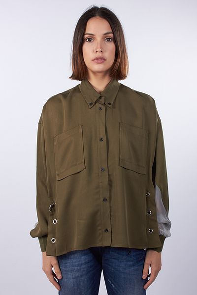 Diesel Shirt Damen/Mädchen Khaki