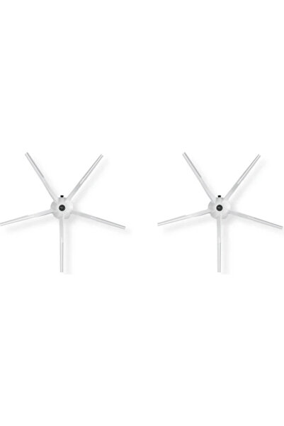 srfn ticaret Συμβατό με Roborock S6 - Πλαϊνή βούρτσα λευκού χρώματος 2 τεμαχίων (2 τεμάχια)