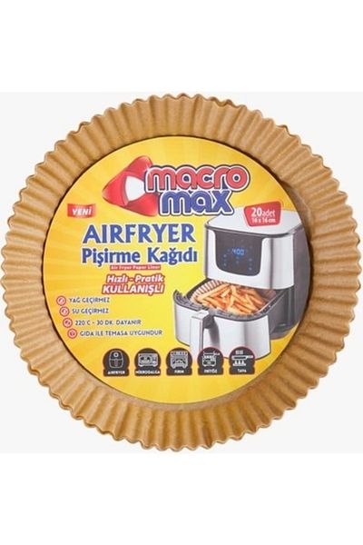 MACROMAX Airfryer Baking Paper 20 Pack