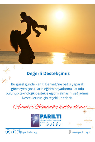 Anneler Günü Dijital Destek Kartı
