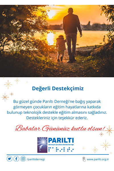 Babalar Günü Dijital Destek Kartı