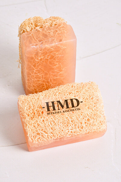 HMD BİTKİSEL KOZMETİK صابون الأرز مع ألياف اليقطين الطبيعية والجلسرين 2 قطعة