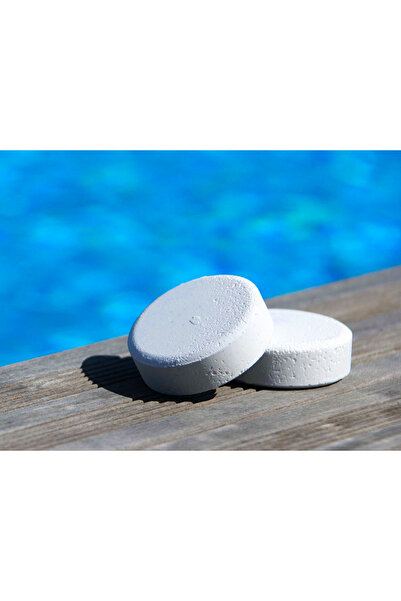BENLUKS Tablet Klor 1 Kg (5 Adet 200 Gr) Yosun Önleyici Havuz Temizleyici Havuz Tablet Kloru