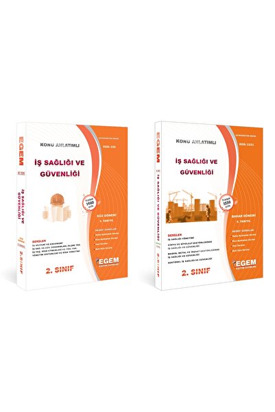Egem Yayınları And.Aöf İş sağlığı Ve Güvenliği , İsg 2 Sınıf Güz Ve Bahar Dön...