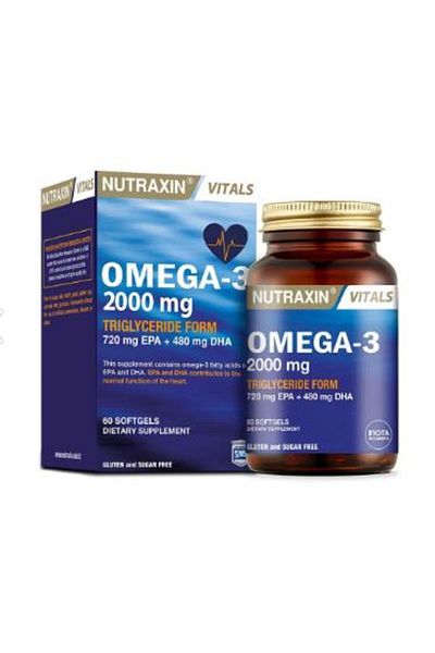 Nutraxin Omega3 2000 Mg60 - S.gel Cut Omega 3 Extract