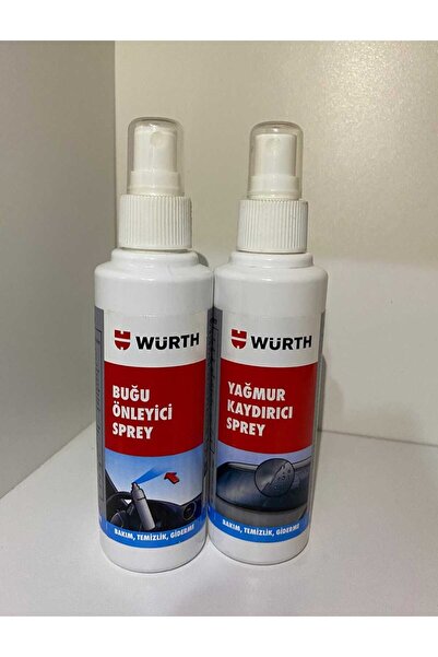 Würth WÜRTH İKİLİ SET SPREY ( BUĞU ÖNLEYİCİ SPREY 170 ML + YAĞMUR KAYDIRICI S...