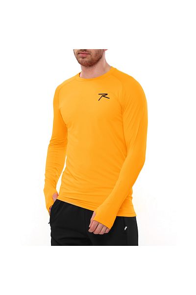 raru Orange Long Sleeve Technical Performance Sports T-shirt - Importo