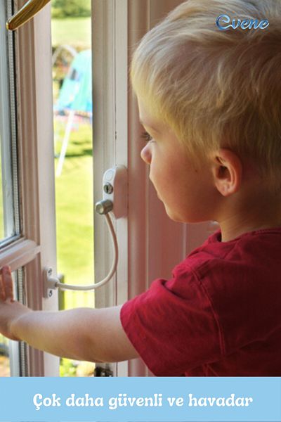 Evene Window Child Lock Window Lock Glass Lock Safety Child Lock Chain Lock 6 Pieces Dark Brown