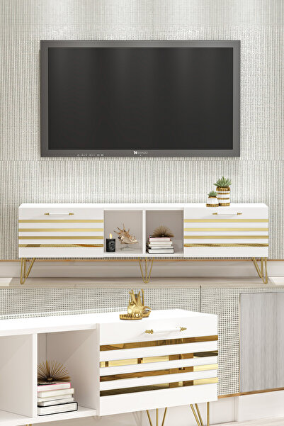 Sadık Kılıç Vizyon Tv ünitesi %100 Beyaz Mdf