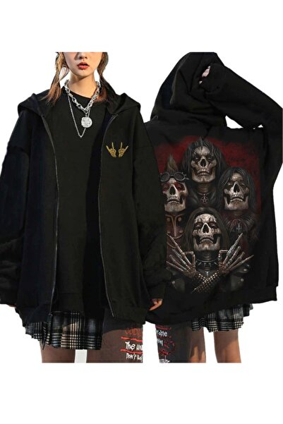 DEEFWEAR Cardigan supradimensionat cu glugă unisex Metallica